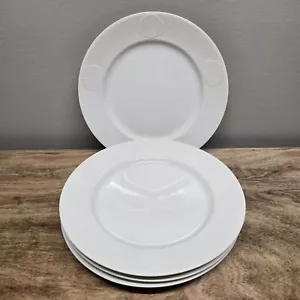 Mikasa Dinner Plates x4 White Sea Quest Fine China 10 3/4" M3301 Japan Shells - Picture 1 of 7