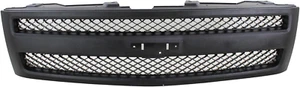 Grille Assembly Compatible with 2007-2013 Chevrolet Silverado 1500 Textured Blac - Picture 1 of 5