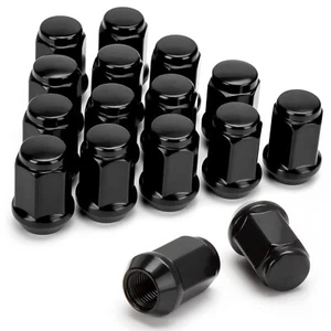 GOLF CART BLACK LUG NUTS 16PC EZ-GO CLUB CAR 1/2"-20  STANDARD  CLOSED END - Bild 1 von 1