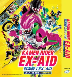 KAMEN RIDER EX-AID VOL.1-45 END + 4 MOVIE DVD ENGLISH SUBTITLE REGION ALL - Imagen 1 de 5