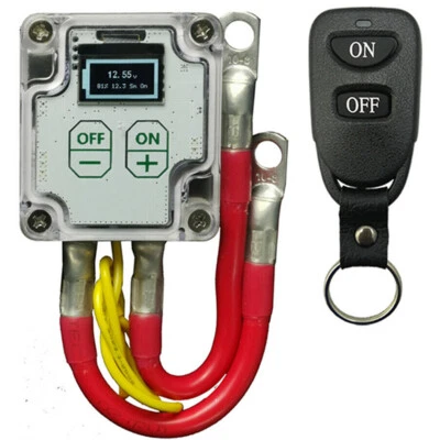 Interruptor maestro aislador de corte de desconexión de batería de coche con control remoto inalámbrico  Foto 1 de 4