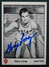 Indiana University Star Gary Long autographed 1986 basketball card-Iu!