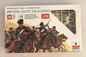 ESCI 1/72 British Light Dragoons Waterloo 1815 Plastic Action Figures 230 OPEN - Picture 1 of 9