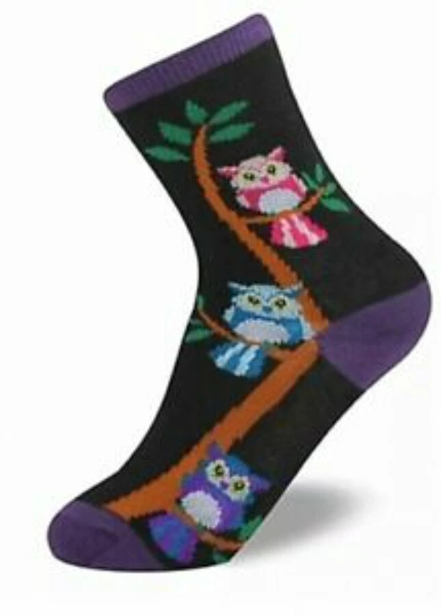 Calcetines Foozys Owls On Trees niños talla 6 a 9 1 par Foto 1 de 1