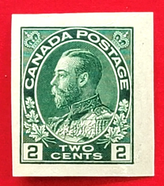 Canada Stamp 137 KGV Admiral Imperforate Issue MH - Image 1 of 1
