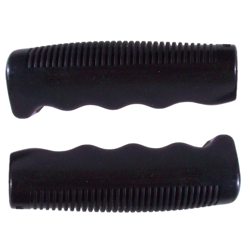 BIKE BLACK HANDLEBAR GRIPS GRIP COMFORT MTB FIXIE CITY ROAD CYCLE VINTAGE RUBBER - Image 1 of 1