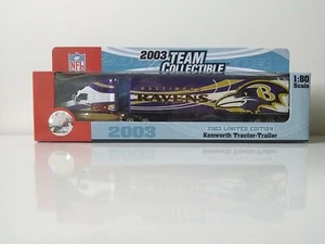 NFL 2003 BALTIMORE RAVENS 1:80 scale Die Cast Limited Edition Tractor-Trailer   - Picture 1 of 4