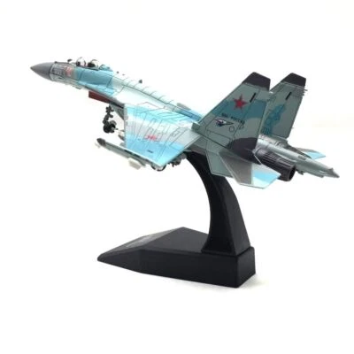Simulation Model Russian SU-35 Fighter 1/100 Scale Plane Model Toy  Home - image 1 of 4