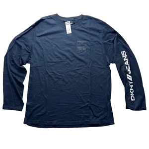 Dkny Jeans Navy Long Sleeve Sweatshirt Unisex Adult Men's Size 2XL VTG Pullover - Picture 1 of 5