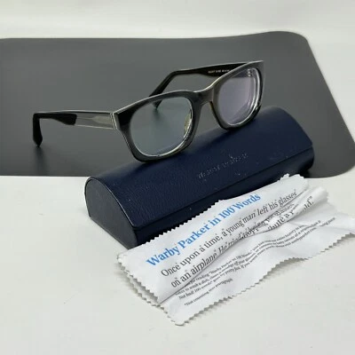 WARBY PARKER BECKETT 16 932 Grey Eyeglasses Frame 49 [] 21-145 - Image 1 of 4