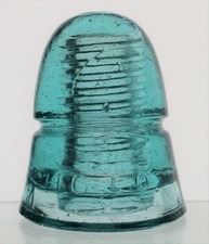Blue Aqua Cd 145 Letter И H.G.Co. Petticoat Glass Insulator