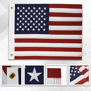 Bestickte amerikanische Flagge 12x18 Zoll bestickt USA Flagge - Bild 1 von 4