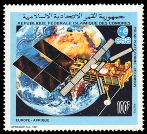KOMORENINSELN 768 - Europafrique ""Columbus Satellite"" (Pb89431+) - Bild 1 von 1