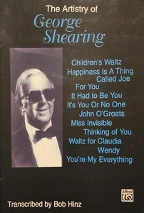 George Shearing The Artistry Of By Bob Hinz Piano Sheet Music Book - Picture 1 of 4