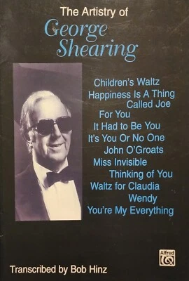 George Shearing The Artistry Of By Bob Hinz Piano Sheet Music Book - Image 1 of 4