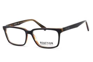 New Kenneth Cole Reaction KC0882 092 Square-Rectangle Blue Eyeglasses Authentic - Picture 1 of 2