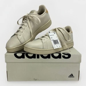 Adidas Women Advantage Sneakers Alumina Wonder Gold Metallic 9.5 Medium EUC - Picture 1 of 16