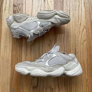 Men's 2018 Adidas Yeezy 500 Blush Low Suede Mesh Beige Sneaker Sz 10 (DB2908) - Picture 1 of 9