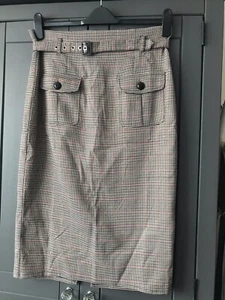 BNWT Check Wiggle Skirt L - Picture 1 of 4
