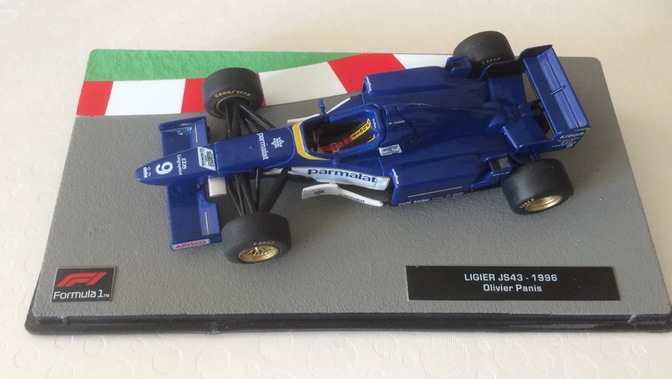 F1 Auto Collection 1:43 Ligier JS43 1996 Olivier Panis No Spark Minichamps - Immagine 1 di 1