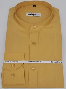 SPECIAL OFFER MENS  FORMAL WEAR COLLARLESS GRANDAD SHIRTS LS IN  7 COLOURS NEW - Picture 1 of 10