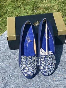 Joan Boyce Women’s Navy Rhinestone Shoes 8M-NEW!!! - Picture 1 of 6
