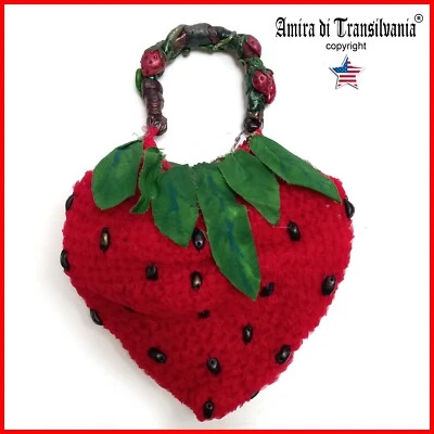 bolso grande verano playa mujer accesorios hombro mano moda bolso fresa Foto 1 de 4