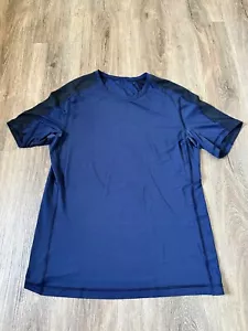 Camiseta Lululemon Manga Corta Azul Marino (Medidas Incluidas) S - Imagen 1 de 4