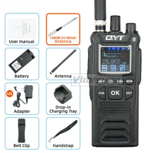 QYT CB-58 Walkie Talkie 27MHz AM/FM CB Ham Radio Odbiornik z anteną 51 cali - Zdjęcie 1 z 11