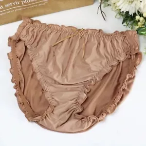 Rüschen Damen Höschen Unterwäsche Übergröße hoher Bund Modal Seide sexy weich Dessous - Bild 1 von 26