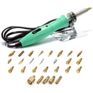 Pyrography Wood Burning Pen Kit - 27 Piece Kit - Electriduct - Picture 1 of 2