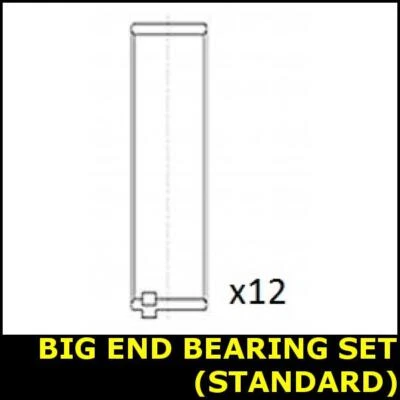 Big End Con Bearing Set Fits VW PASSAT Opt1/3 No Oversize 3 3B 2.8 DTS7702BB - Image 1 of 3