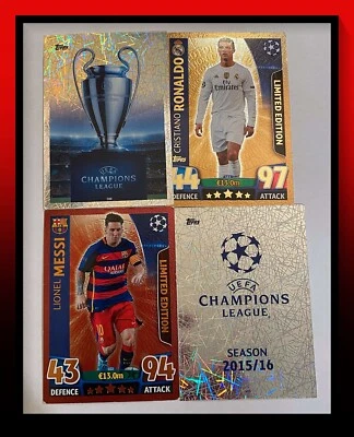 15/16 Topps Match Attax Champions League  - 100 Club & Limited & Trophy Cards - Image 1 of 4