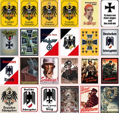TIN SIGN Blechschild 20x30 Deutsches Kaiser Reich historisch Wappen Adler Bar Sammler COL