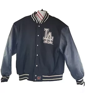 Giacca Los Angeles Dodgers L.A. Baseball nera irreversibile MAJESTIC USA taglia:XXL - Foto 1 di 24