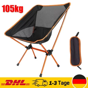 Klappstuhl Outdoor Anglerstuhl Stuhl Strand Leicht Tragbar Campingstuhl Faltbar - Bild 1 von 23