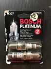 Bosch Platinum +2 # 4307 Spark Plugs 2 Pack 2 Times Service E71