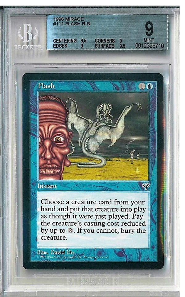MTG Magic the Gathering Mirage Flash BGS 9 NM QUAD++ (9.5,9,9.9.5) Restricted! - Image 1 of 1