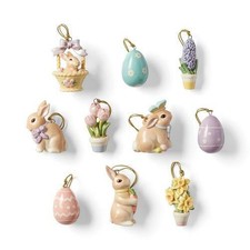 Lenox ~ Miniature Celebrate Easter 10 Piece Ornaments Set ~ No tree ~ Nib