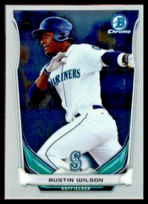 2014 BOWMAN CHROME MINI #85 AUSTIN WILSON SEATTLE MARINERS - Image 1 of 2