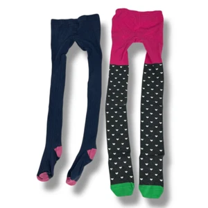 Mini Boden Girls Footed Tights Bundle size 9-10 - Picture 1 of 4