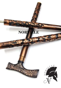 Antique Walking Cane Designer Walking Stick With Royal Handle For Men Women Gift - Picture 1 of 10