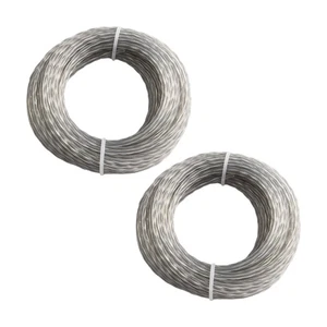 Robust Nylon Mowing Line Two 15M Rolls Designed for Handheld Garden Equipment - Picture 1 of 55