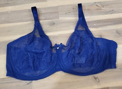 Sujetador Wacoal Retro Chic con aros de busto completo 855186 para mujer sujetador azul profundidades: 40D Foto 1 de 4