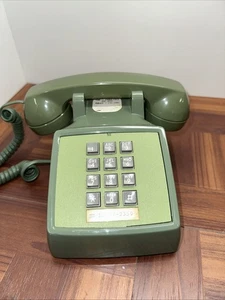 ☎️ TELÉFONO de escritorio táctil VERDE AGUACATE sistema de campana Western Electric ☎️ - Imagen 1 de 17