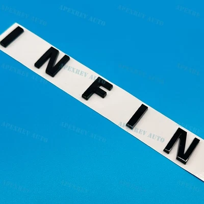 For 17-23 Infiniti QX50 Rear Tailgate Letter Badge Emblem Nameplate Gloss Black - Image 1 of 4