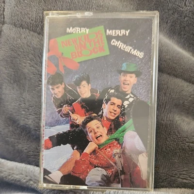 New Kids On The Block Merry Merry Christmas Cassette Tape 1989 Vintage Tested - Image 1 of 2