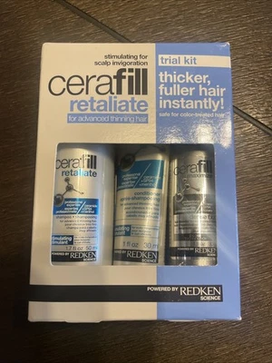 New Redken Cerafill Retaliate Shampoo, Conditioner, Dense Fx Ceramide Trial Kit - Image 1 of 4