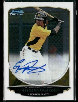 Bowman Chrome 2013 #BCP-GP Gregory Polanco Chrome Prospect automático Foto 1 de 2