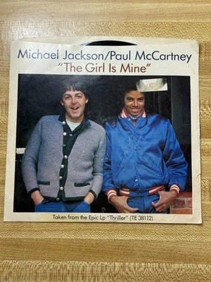 MICHAEL JACKSON PAUL MCCARTNEY THE GIRL IS MINE EPIC 45 RPM Vinyl 7" - Image 1 of 3